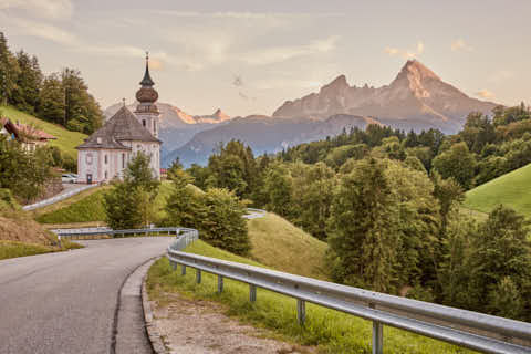 Gemeinde Berchtesgaden Landkreis Berchtesgadener_Land Maria Gern Wallfahrtskirche (Dirschl Johann) Deutschland BGL